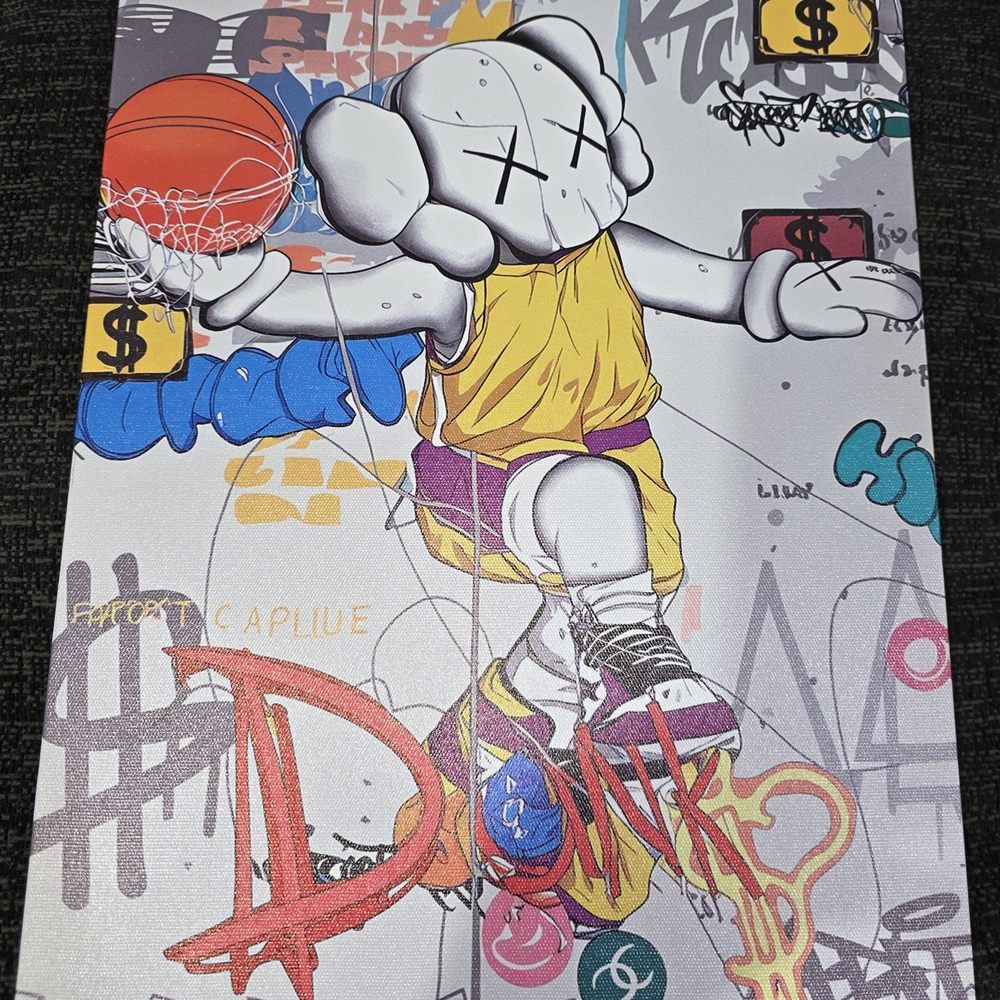 Street Art Basketball Canvas